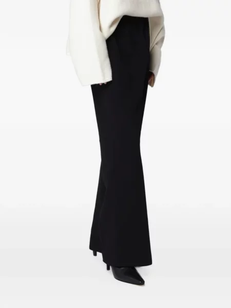 Pantaloni Almada Label din crep negru