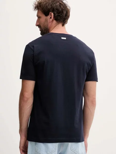 Gant tricou din bleumarin cu imprimeu alb