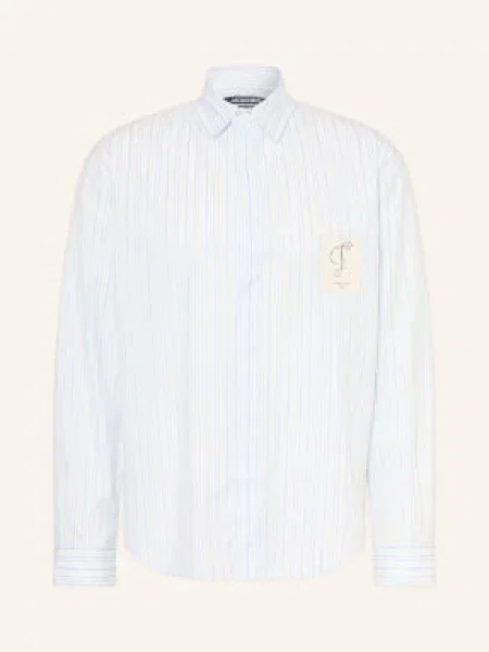 Jacquemus Koszula La Chemise Simon Ml Comfort Fit blau biała