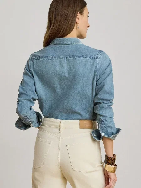 Джинсовая рубашка Lauren Ralph Lauren