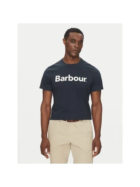 Barbour Póló Logo Tailored Fit sötétkék