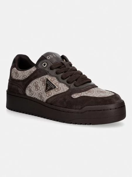 Guess sneakersy brązowe