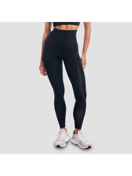 Legginsy fitness z wysoką talią Aura czarne