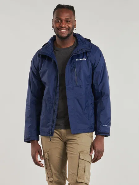 Pánska bunda do dažďa Columbia Pouring Adventure III collegiate navy námorníctvo