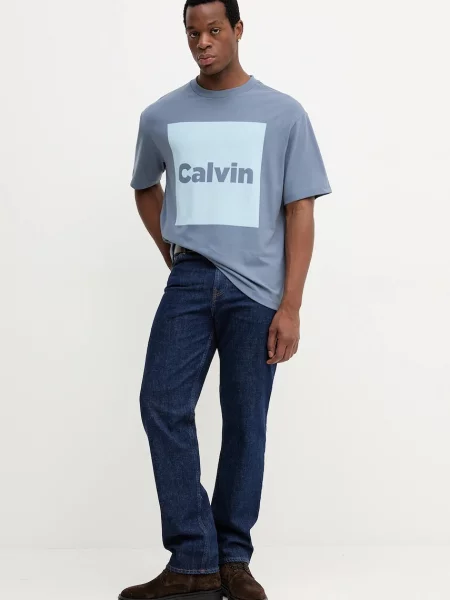 Calvin Klein Jeans kratka majica vijolična