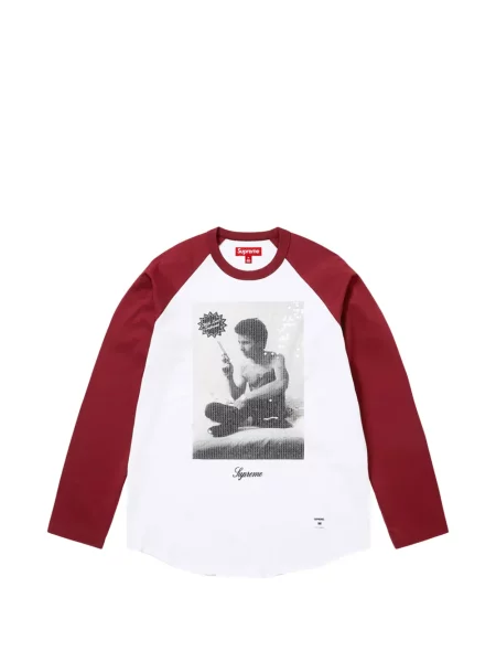 Tricou Supreme cu paiete alb
