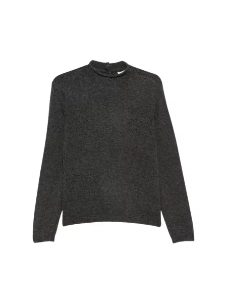 Sweter z golfem Max Mara do golfa szary