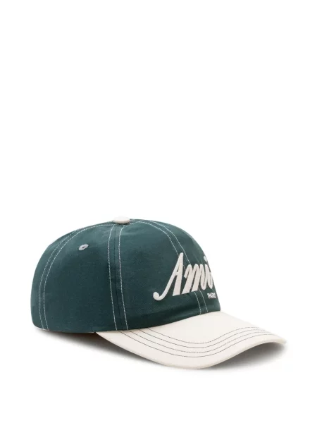 Șapcă Ami Paris cu broderie verde