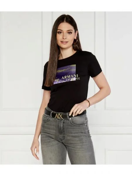 Armani Exchange Tricou negru