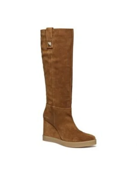 Botine Geox cu toc plat maro