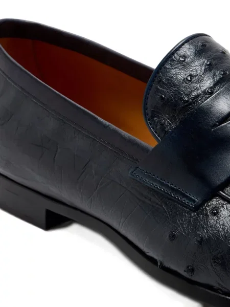 Pantofi loafer Magnanni din piele albastru