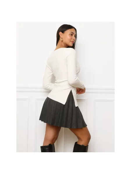 Top La Modeuse alb
