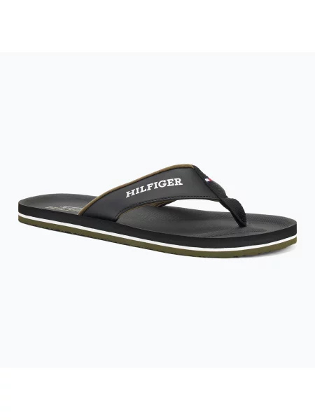 Férfi flip-flop papucs Tommy Hilfiger Padded Comfort B Sandal black Padded Comfort B Sandal fekete
