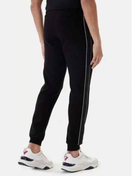 Tepláky GUESS Mickey Cuff Pant Jet Black XL černé