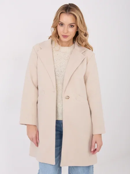 Palton Moda Italy bej