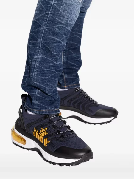 Sneakerși Dsquared2 cu șireturi din dantelă albastru