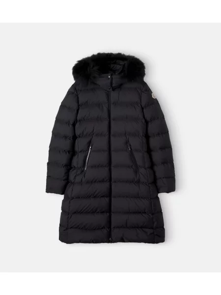 Gyerek báránybőr kabát Moncler Enfant fekete