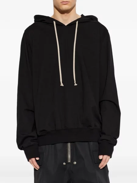 Hanorac cu glugă Rick Owens cu cordon negru