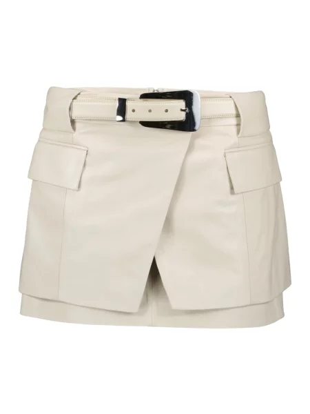 Spódnica skórzana Iro beżowa