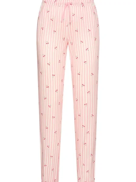 VIVANCE Spodnji del pižame roza / rdeča bela