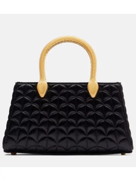 Geantă Bvlgari din satin negru