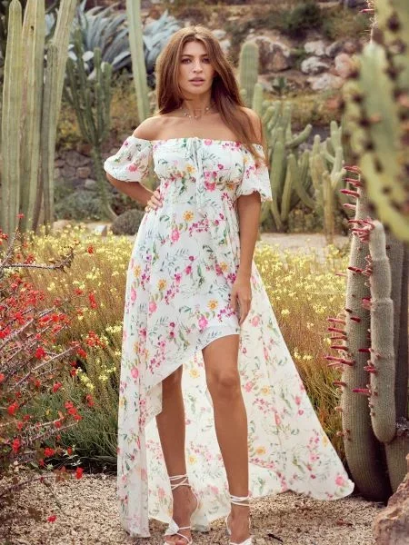 Gepur Сукня максі Молочний