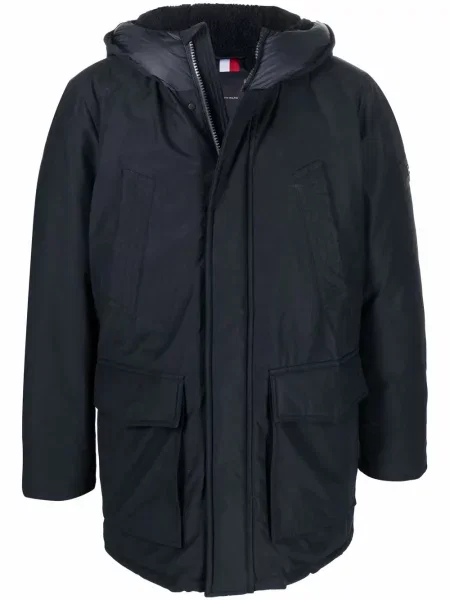 Voskovaný parka Tommy Hilfiger modrá