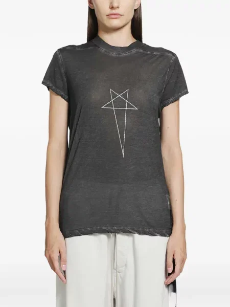 Tricou Rick Owens Drkshdw cu imagine gri