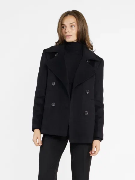 Пальто Arber вовна/поліестер чорний