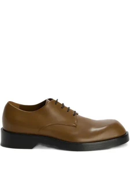 Pantofi derby Jil Sander din piele maro
