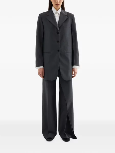 Pantaloni Jil Sander de lână gri