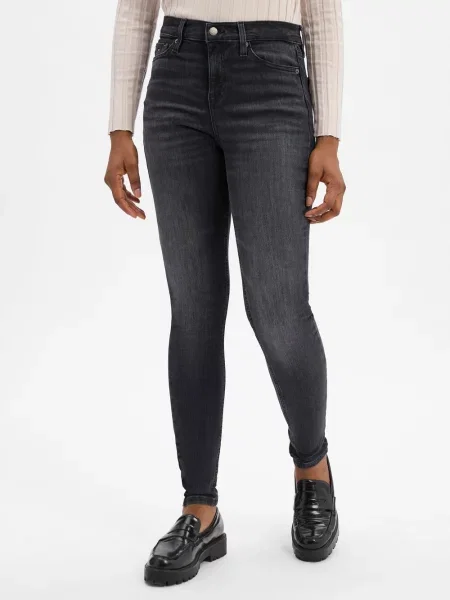Tommy Jeans Dżinsy skinny Nora Kobiety jednolity czarny