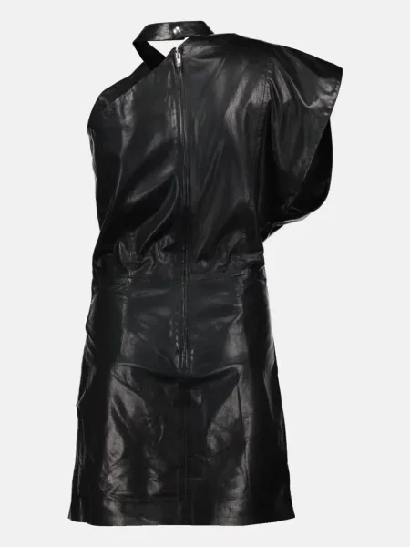 Rochie Iro din piele de costum negru