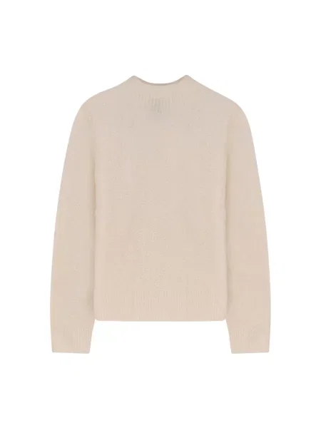 Sweter z dzianiny o kroju regular fit z mieszanki wełny i kaszmiru model ‘FUBRINA’ Boss beżowy
