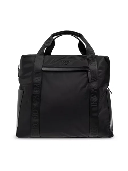 Torba Emporio Armani z logo czarna