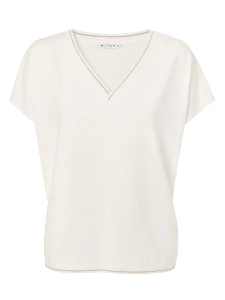 TATUUM Tricou AJSALA 1 bej / murdar alb