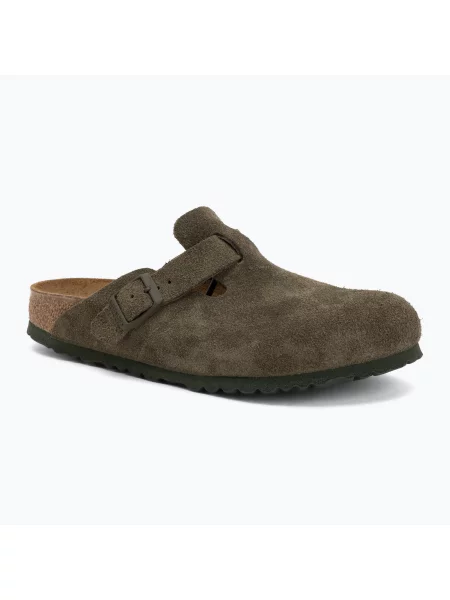 Замшевые шлепанцы Birkenstock