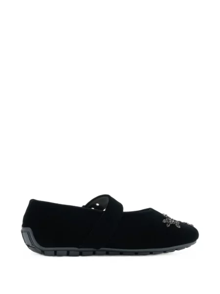 Balerini Simone Rocha de catifea negru