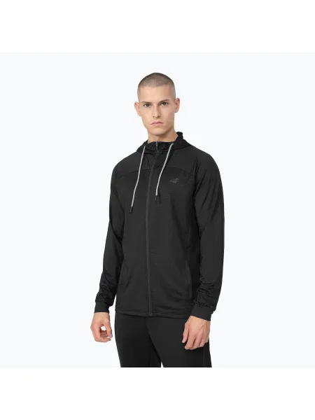 Мъжки суитшърт за тренировки 4F black черно