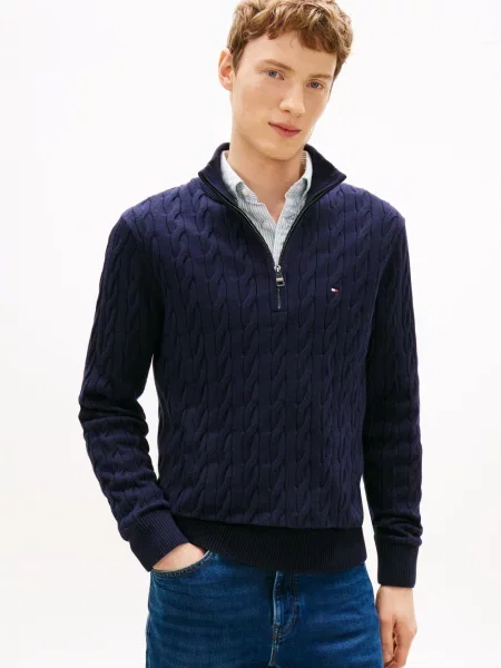 Tommy Hilfiger sweter Mężczyźni S niebieski