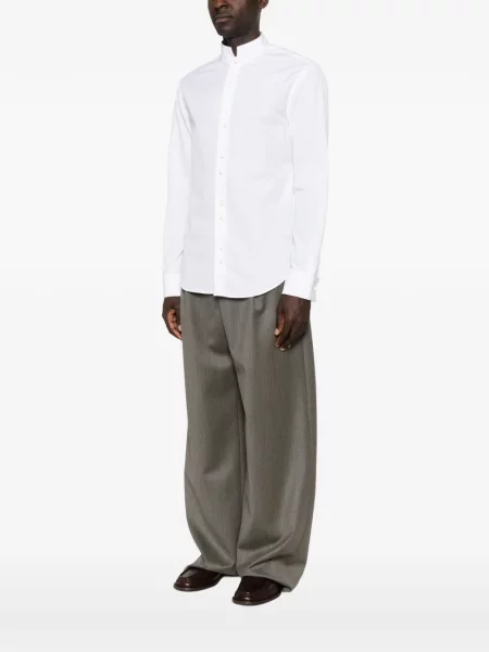 Gulerat lung cămașă Emporio Armani alb