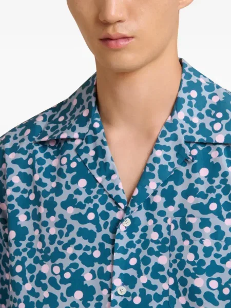 Къс риза Marni синьо