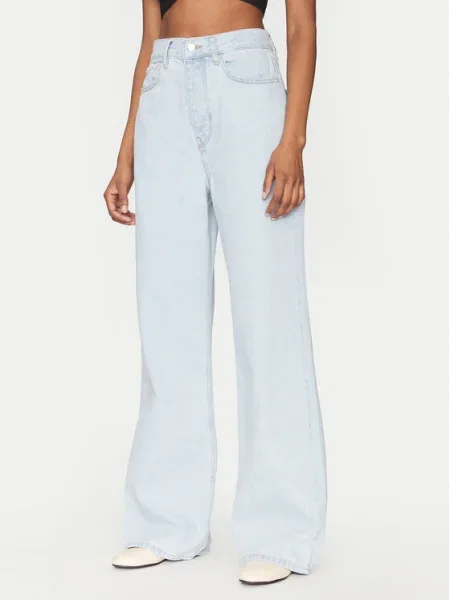 Blugi Flossan Wide Leg albastru