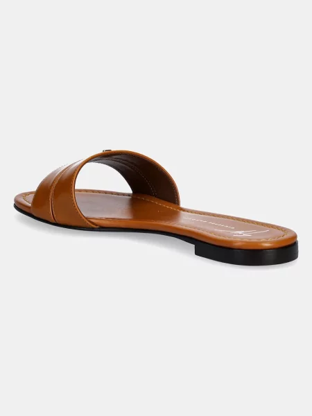 Giuseppe Zanotti papuci de piele Baddy maro
