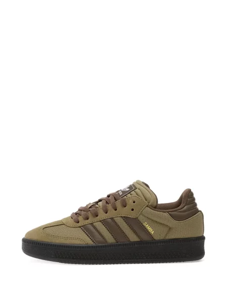 Sneakerși Adidas Campus cu imagine alergare din piele de căprioară negru