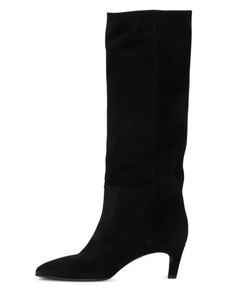 Велурени ботуши Strategia Shoes черно