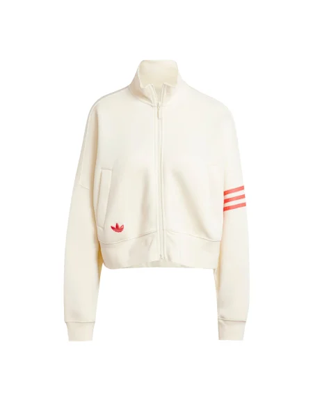 ADIDAS ORIGINALS Mikina Neuclassics krémová / světle červená