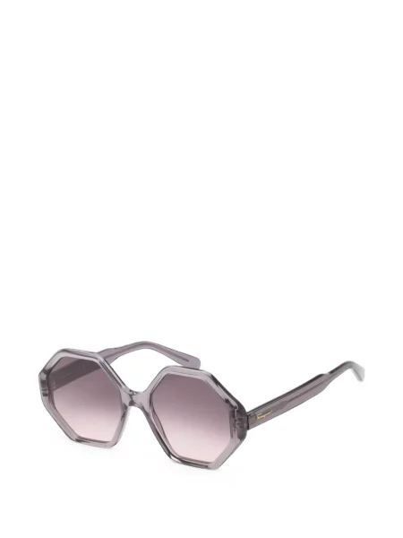 Ochelari de soare Ferragamo cu imprimeu geometric violet