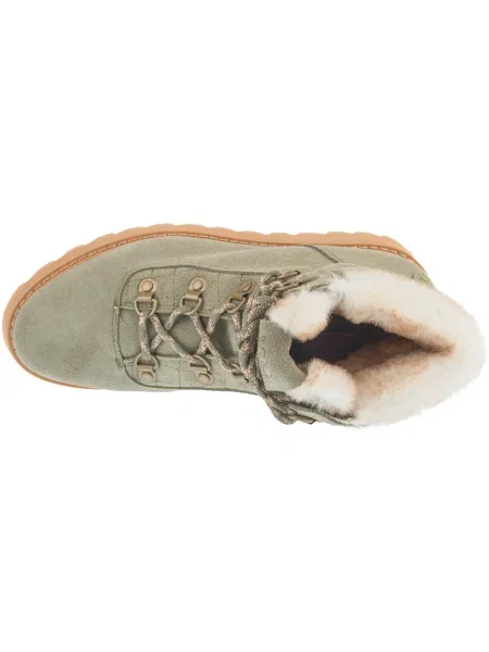 Botine Roxy cu șireturi din dantelă verde
