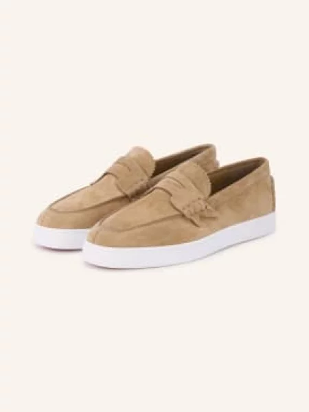 Loafers Christian Louboutin béžové